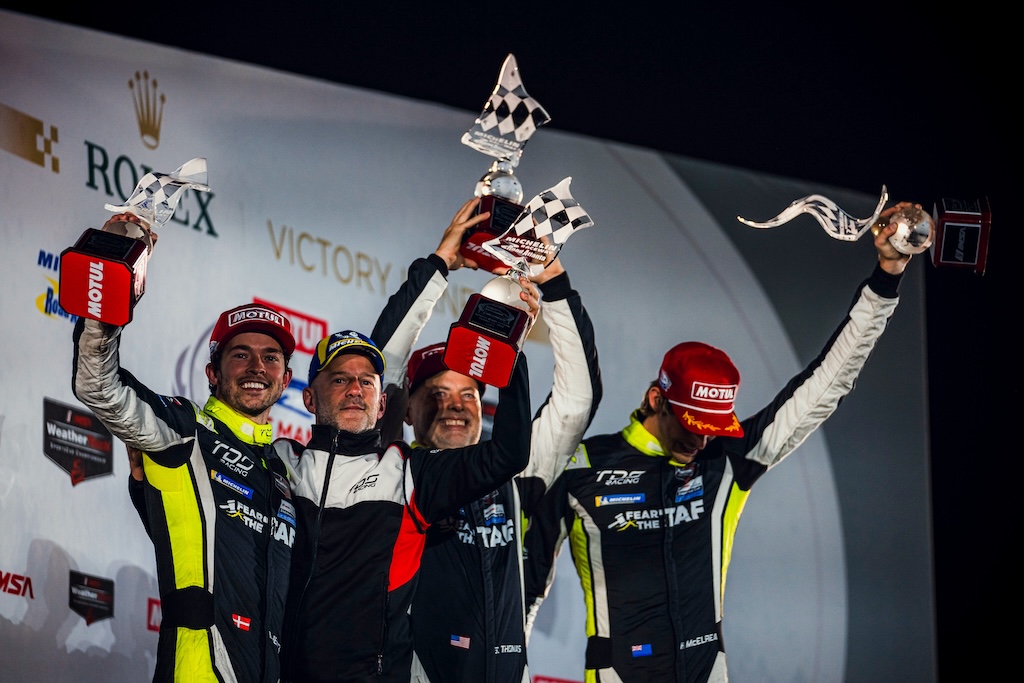 Dansk triumf på Road Atlanta: Mikkel Jensen vandt Petit Le Mans.
(Foto: TDS Racing)